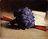 Eduard Manet Canvas Paintings - Bouquet Of Violets